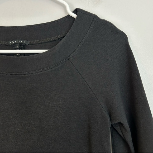 Theory Black Sheath Mini Dress Size 4 - Picture 4 of 10
